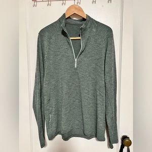 Mens Large Lululemon Metal Ventg Tech Midweight Half-Zip